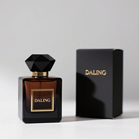 Botol semprot warna isi ulang 50 ml 100 ml kustom botol parfum kaca mewah Mini kosong disesuaikan dengan kotak