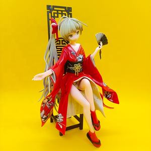 Figurine de dessin animé en PVC pour fille élégante, avec fan de <span class=keywords><strong>bande</strong></span> <span class=keywords><strong>dessinée</strong></span>, jouet à collectionner, cadeau décoratif, ornement - Product Image 3