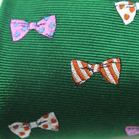 Chine vente en gros nouveauté vif noeud papillon Snappy épicéa Collections hommes cravates noeuds papillon 100% soie tissé personnalisé classique vert cravate