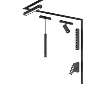 48V dẫn ánh sáng theo dõi với Dali mờ cơ thể đồng 4-Dây cơ sở cho khách sạn và cửa hàng từ theo dõi thanh đường sắt Cai Trị - Product Image 6