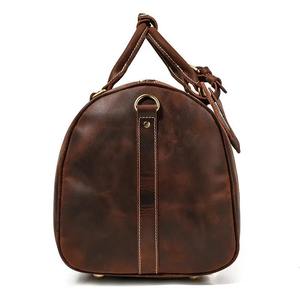 Andong Leather New Fashion Top-Handle <b>Bag</b> <b>for</b> <b>Men</b> Grazy Horse Leather Retro Large Capacity Gym <b>Bags</b> <b>Travel</b> <b>Bags</b> - Product Image 5