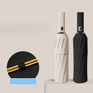 Automatic High-Quality 24 Ribs Storm <b>Windproof</b> Custom Rain Wholesale Folding Uv Luxury <b>Umbrella</b> With Logo Printing - Product Image 6