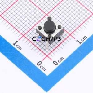 TS-1095PD-A3B2-D2 Tactile Switch Through hole-4P,6x6mm Switch Single Pole Single Throw Round Button 1.8N Through Hole - Product Image 1