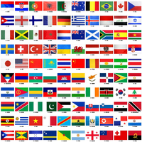 Drapeau d'Haïti imprimé numériquement, style artistique, en fibre de polyester, avec œillets à deux trous, 90x150cm, vente en gros, grande quantité disponible
