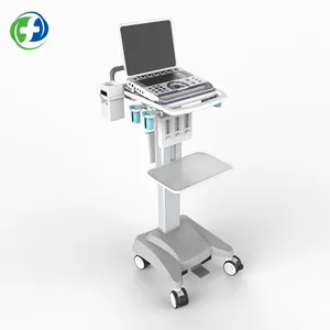 Carro médico de enfermería para pacientes móviles, carrito de ECG para ordenador portátil, estación de trabajo médica