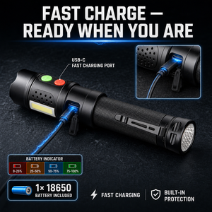 Lampe <span class=keywords><strong>de</strong></span> poche <span class=keywords><strong>de</strong></span> sécurité multifonctionnelle 10W avec batterie 18650 et diffuseur orange pour la <span class=keywords><strong>randonnée</strong></span>, balise d'avertissement, torche d'alarme - Product Image 5