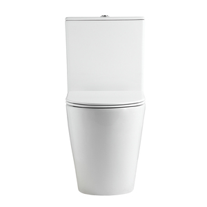 <span class=keywords><strong>WC</strong></span> en céramique deux pièces homologué Watermark avec base conique élégante, <span class=keywords><strong>bouton</strong></span> de chasse d'eau intégré et siège à fermeture douce pour salles de bain modernes - Product Image 3
