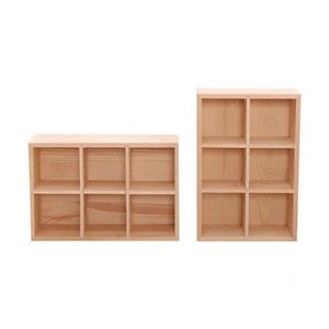 Wooden Multi Compartment <b>Pen</b> Storage <b>Box</b> 8x8x10cm For Art Supplies Stationery Organizer - Product Image 5