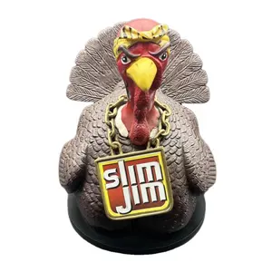 Figura de pavo de gallo de resina personalizada, decoración de jardín, adornos navideños, artesanías de animales de poliresina personalizadas