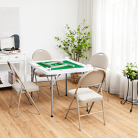 Vente en gros en plein air pas cher Table pliante Mahjong en plastique blanc pour les événements de fête