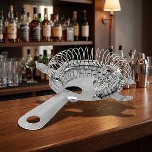 Mayur Exports Cocktail Strainer Metal <b>Bar</b> <b>Tool</b> Classic Reusable Drinkware Accessory - Product Image 2