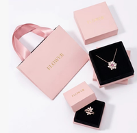Prix surprise, emballage personnalisé en gros, ensemble complet de boîtes à bijoux texturées