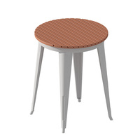 Ensemble table et chaises en métal de style industriel pour restaurants de thé au lait, cafés, bars en plein air - Mobilier de salle à manger décontractée en plein air