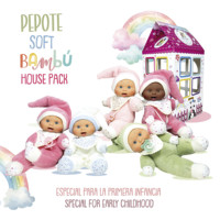 Paket Rumah Spesial 8 Unit Nines Donil Fashion Mini Mainan Plastik DIY untuk Anak Perempuan Usia 5-7 Tahun Set Boneka Mini Model