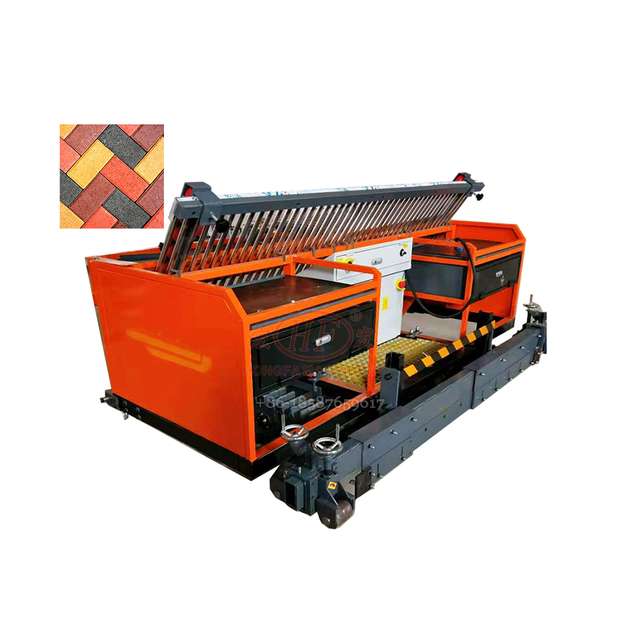 Sidewalk Concrete Paver Brick Laying Tile Walking Path Construction Pavement Laying Machine