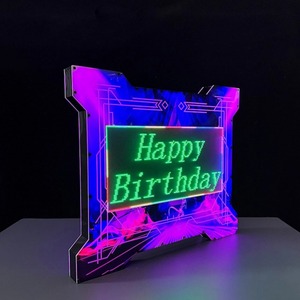 Papan Tanda LED Marquee Ramah Lingkungan Sekali Pakai dengan Logo Kustom untuk Klub Malam dan Bar, Rak <span class=keywords><strong>Display</strong></span> Pesan Digital - Product Image 5