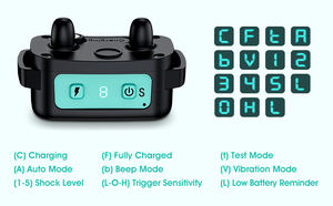 Rechargeable Plastic Waterproof Shock <b>Dog</b> Stop Barking <b>Collar</b> with 3 Modes for <b>Dogs</b> - Product Image 6