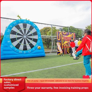 Accessoires de télécommande amusants, cible de fléchettes gonflable de football, pour activités de team building en extérieur, entraînement en plein air, personnalisable, clip en PVC Pluto - Product Image 3