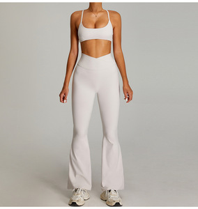 Women Adjustable Cross <b>Back</b> Thin Strap Sports Bra U Neck Removable Padded Buttery Soft <b>Low</b> Impact Pilates Workout Yoga Crop <b>Top</b> - Product Image 4