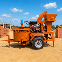 Presse à briques en argile diesel RPT1-20M pour l'Afrique, 2000 pièces par 8 heures, 18 CV