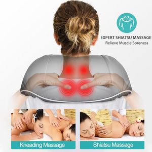 Masajeador <span class=keywords><strong>Cervical</strong></span> Shiatsu al por Mayor de Fábrica, Masajeador de Cuello y Espalda <span class=keywords><strong>para</strong></span> Aliviar el Dolor de Cuello, Espalda, Hombros, Pies, Piernas y Músculos - Product Image 3