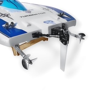 Bateau de course électrique RC TFL Blue-White 1133 Pagani <span class=keywords><strong>Zonda</strong></span> en fibre de verre (ARTR) avec deux moteurs 4082 et ESC 160A, vitesse jusqu'à 100 km/h - Product Image 3