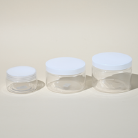 Pots en plastique recyclables de 60g, 100g, 120g, 250g avec couvercle doré pour crème corporelle, emballage cosmétique