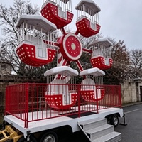 Manège pour enfants sur le thème de Noël, mini-grande roue avec remorque, à vendre