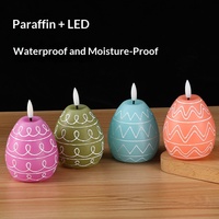 Bougie aromatique en forme de dessin animé d'œuf de Pâques, cadeau pour la maison, décoration de fête, ornement pour décorations de vacances