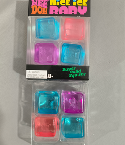 Megan NeeDoh Nice Ice Baby Lot de <span class=keywords><strong>4</strong></span> Boîtes Mystères Jouet Squishy Glaçon Anti-stress Jouet Sensoriel Doux à Presser pour Enfants et Adultes - Product Image 1
