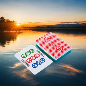 Conception personnalisée personnalisée de haute qualité 63*88mm <span class=keywords><strong>Mahjong</strong></span> Poker jeu de cartes de société à code-barres cartes à jouer cadeau avec boîte pour le divertissement - Product Image 6