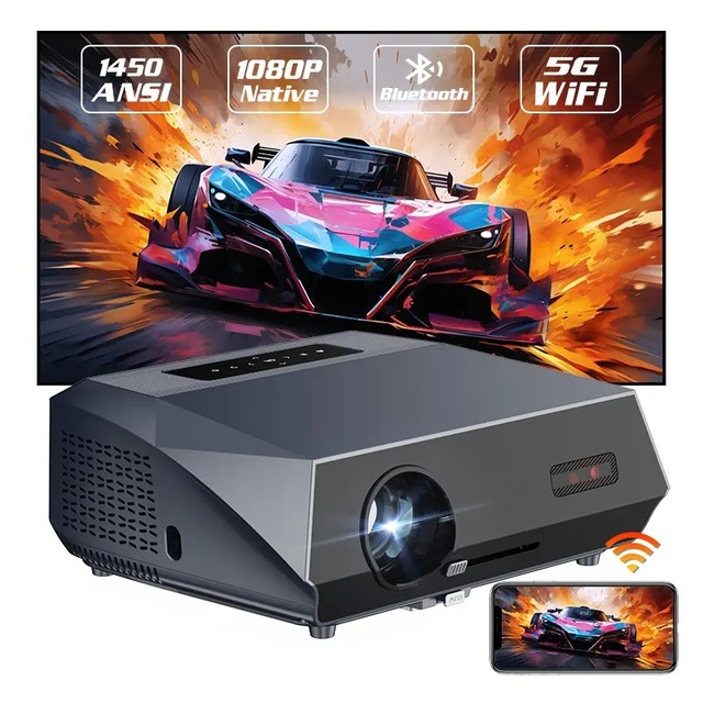 OEM/ODM 2025 Full HD Smart Projector 4K High Brightness Auto Focus Projector Android Projectors HD 1080P 4K
