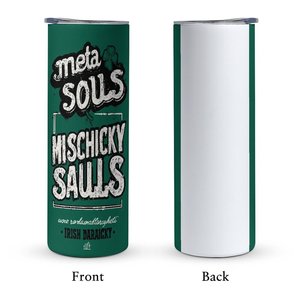 Vaso de Acero Inoxidable Meta Souls Mischicky Sauls de 20 oz con Diseño Irlandés Daraicky - Product Image 2