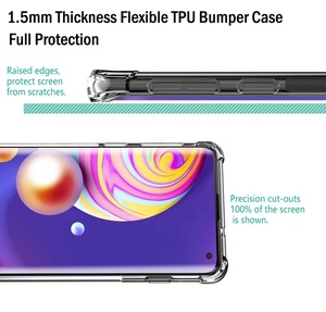 <span class=keywords><strong>Funda</strong></span> Protectora Transparente Antigolpes con Esquinas de Airbag de TPU de 1.5mm de Grosor <span class=keywords><strong>para</strong></span> <span class=keywords><strong>Samsung</strong></span> Galaxy S8+ S9+ <span class=keywords><strong>S7</strong></span> S8 S9 S10 Plus S10E - Product Image 2
