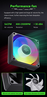 Ventilateur de refroidissement CPU Snowman en promotion, 6 caloducs, TDP 180W, PWM 4 broches, prise en charge RGB, compatible Intel et AMD, dissipation thermique silencieuse multiplateforme