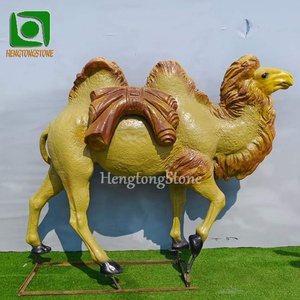 Statua di <span class=keywords><strong>Cammello</strong></span> Decorativa da Esterno in Fibra di Vetro e Resina, Gialla, Impermeabile, Dimensioni Personalizzabili - Product Image 4