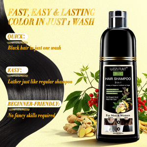 Shampooing Naturel Noir en Gros pour Couvrir <span class=keywords><strong>les</strong></span> Cheveux Gris et Blancs, Teinture Magique pour Cheveux, Shampooing Colorant, Marque Privée ODM - Product Image 3