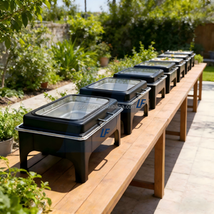 Plats de service de luxe 2025 9L en acier inoxydable doré, avec compartiments intérieurs, pour traiteur, buffet de mariage, hôtels, fonctionnant au combustible - Product Image 3
