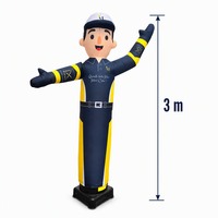 Danseur gonflable personnalisé avec logo pour cérémonie d'ouverture d'entreprise, promotion de marque et affichage extérieur