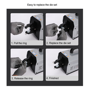 Máquina prensadora de terminales de tipo neumático semiautomática - Product Image 6