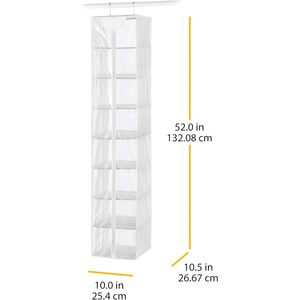 Sac de rangement transparent pour vêtements suspendus 1034D X 1034W X 5234H, organisateur de garde-robe anti-poussière - Product Image 3