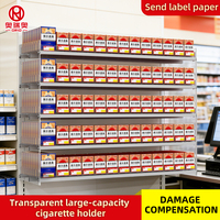 Porte-cigarettes multi-niveaux avec mécanisme de restockage automatique pour supermarchés
