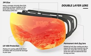 Lunettes <span class=keywords><strong>de</strong></span> <span class=keywords><strong>ski</strong></span> Julong bon marché d'usine Lunettes <span class=keywords><strong>de</strong></span> neige à double lentille Lunettes <span class=keywords><strong>de</strong></span> snowboard avec logo personnalisé - Product Image 4