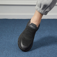 Chaussures de marche décontractées pour hommes en tissu respirant, légères, sans lacets, type chaussettes, pour usage quotidien, vente en gros