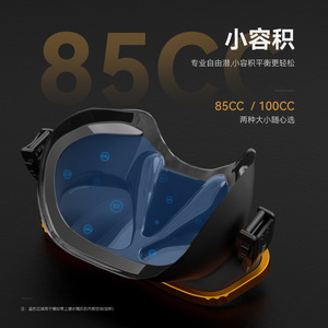 หน้ากากดำน้ำฟรีไดฟ์วิ่ง 85cc 100cc ป้องกันฝ้า หน้ากากดำน้ำซิลิโคนเหลว พร้อมเลนส์กระจกนิรภัย สำหรับกีฬาทางน้ำ - Product Image 3