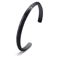 Bracelet en acier inoxydable à motif triangulaire minimaliste nordique tendance pour couple, idéal pour un anniversaire