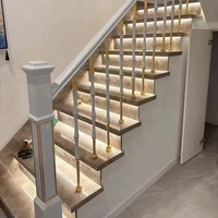 Nouveaux montants d'escalier intérieurs en alliage d'aluminium et de magnésium, accessoires de qualité supérieure, personnalisables, H 950mm, design contemporain, garantie 1 an