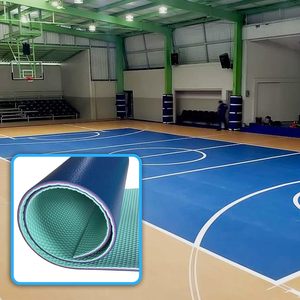 Meilleures ventes de Plancher en PVC pour terrains de sports intérieurs Futstal Plastique laminé imperméable en bois Vinyle Revêtement de sol - Product Image 4