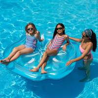 Bouée gonflable géante en forme de dollar de sable pour piscine, en vinyle durable, matelas flottant pour adultes et enfants, idéal pour les fêtes estivales