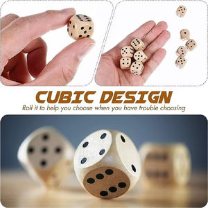 Xúc xắc gỗ in hình 6 mặt 16mm, cạnh tròn, tùy chỉnh trực tiếp từ nhà máy, dùng làm quà tặng khuyến mãi - Product Image 5